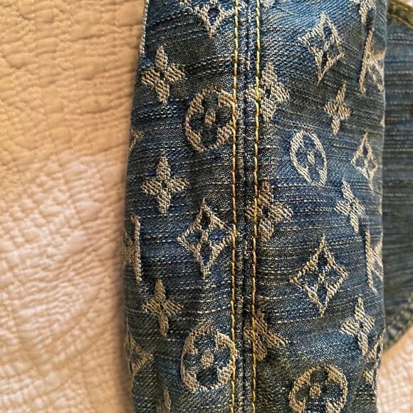Louis Vuitton Mini Pleaty Monogram Denim Bag Mint - Picture 8 of 14